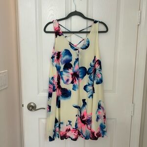 Bloomingdale’s aqua lined flower dress